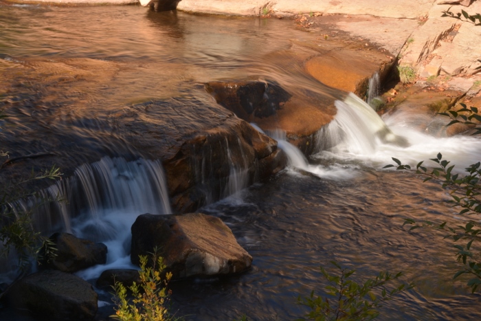 water flowing in slow-motion